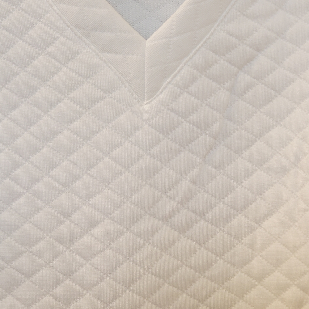 White diamond-stitched quilt-stitch top - Picture 10 of 13